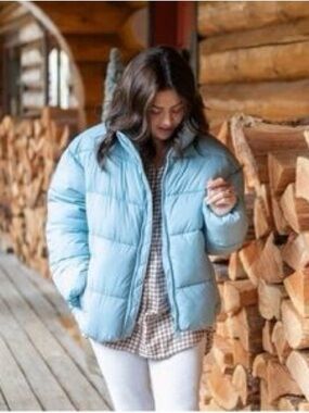 Noize Light Blue Women's Puffer Jacket